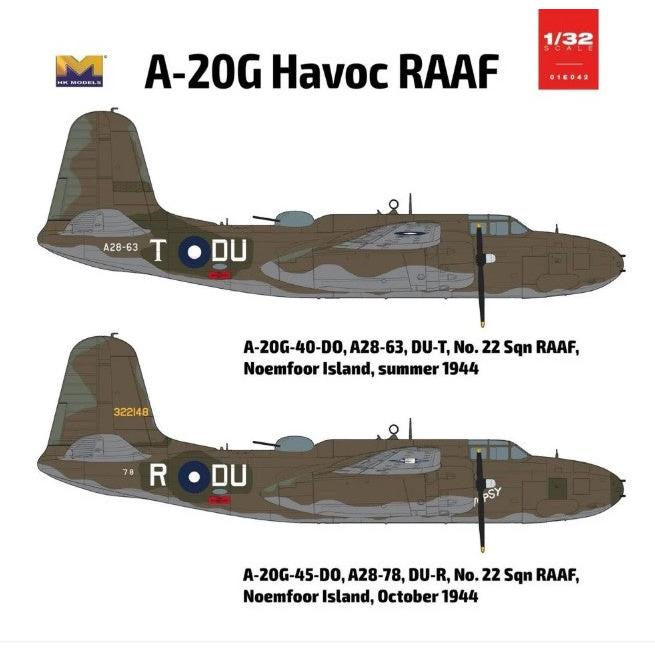 1/32 A-20G Havoc RAAF Plastic Model Kit